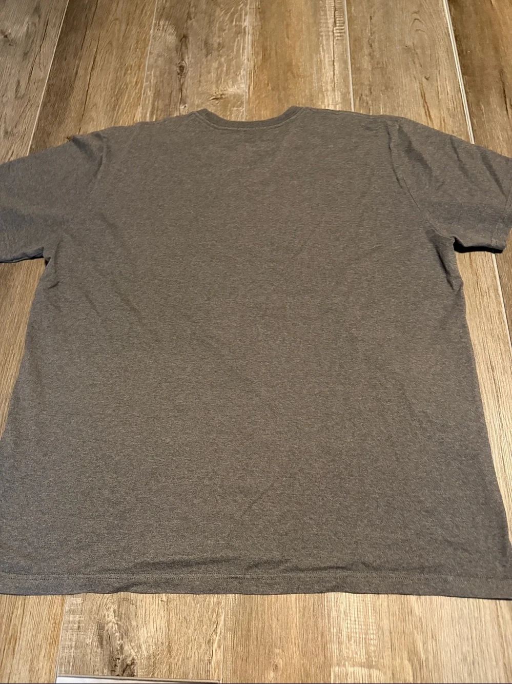 The North Face Short Sleeve Gray Tee with Green Logo